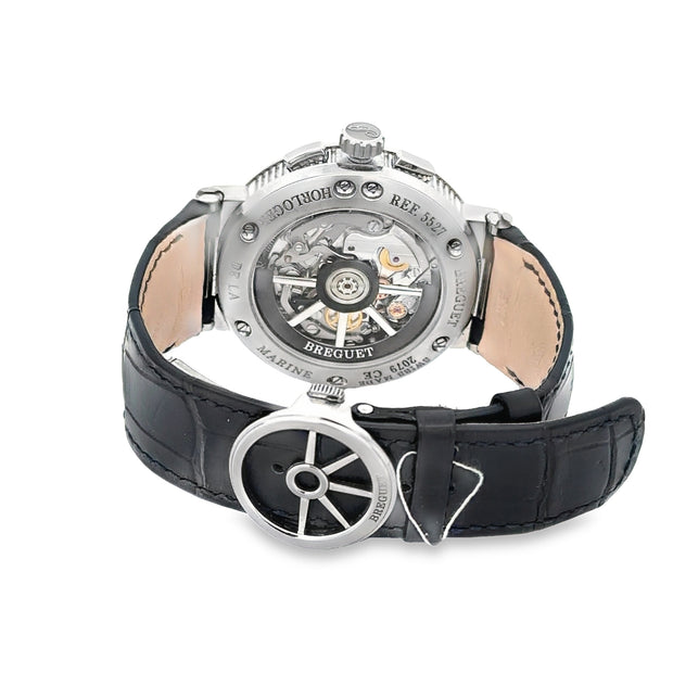 Estate Titanium Breguet Marine Chronograph Wristwatch