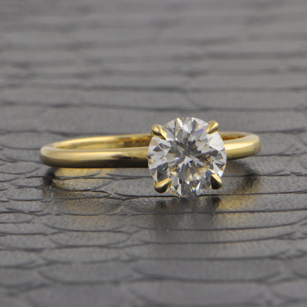 GIA 1.25 ct. Round Brilliant Cut Diamond Engagement Ring