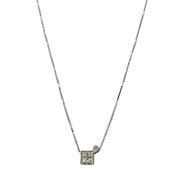 Diamond Necklace in 18k White Gold