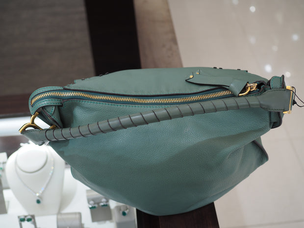 Chloe Green Leather Large Hobo Bag