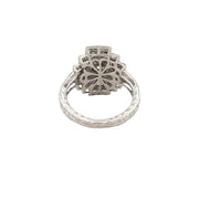 Vintage Inspired Diamond Ring in 18k White Gold