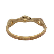 Textured Citrine Bangle in Yellow gold