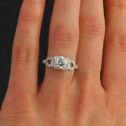 1.48 Carat Old European Cut Diamond Engagement Ring