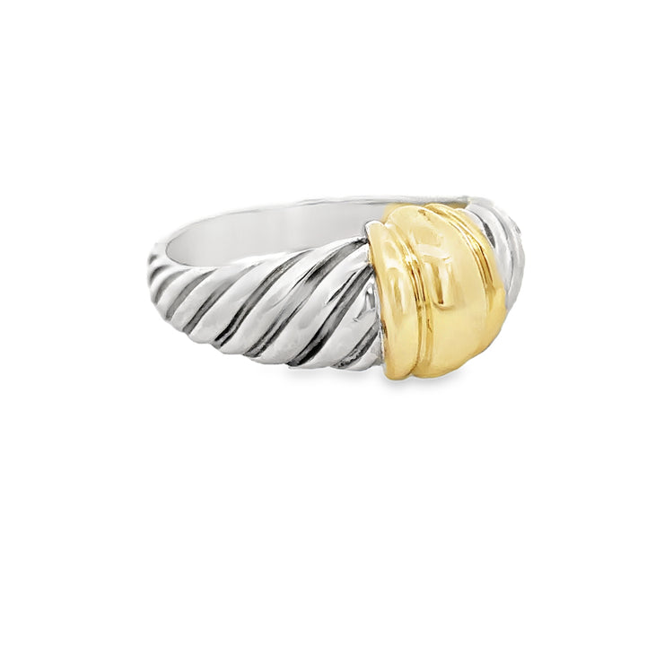 David Yurman Two Tone Thoroughbred Ring