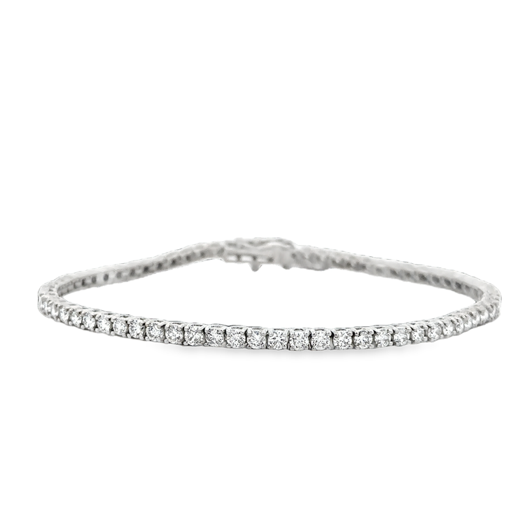 3.0 CTW Diamond Tennis Bracelet in White Gold