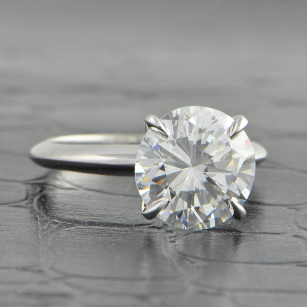 GIA 3.63 ct. D-VS1 Round Brilliant Cut Diamond Engagement Ring