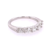 .75 CTW Oval Cut Diamond Band in White Gold