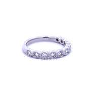 .50 CTW Diamond Bezel Band in White Gold