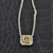 GIA Fancy Yellow 1.51 ct. Radiant Cut Diamond Necklace in Platinum