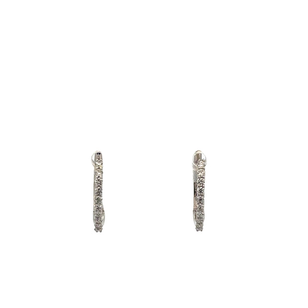 Diamond Hoop Earrings by Roberto Coin