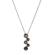 Tiffany & Co. Pink Sapphire and Diamond Bubble Necklace