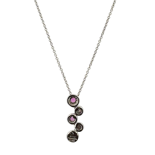 Tiffany & Co. Pink Sapphire and Diamond Bubble Necklace