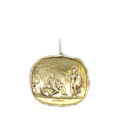 Greek Reproduction Medallion in 18k Yellow Gold