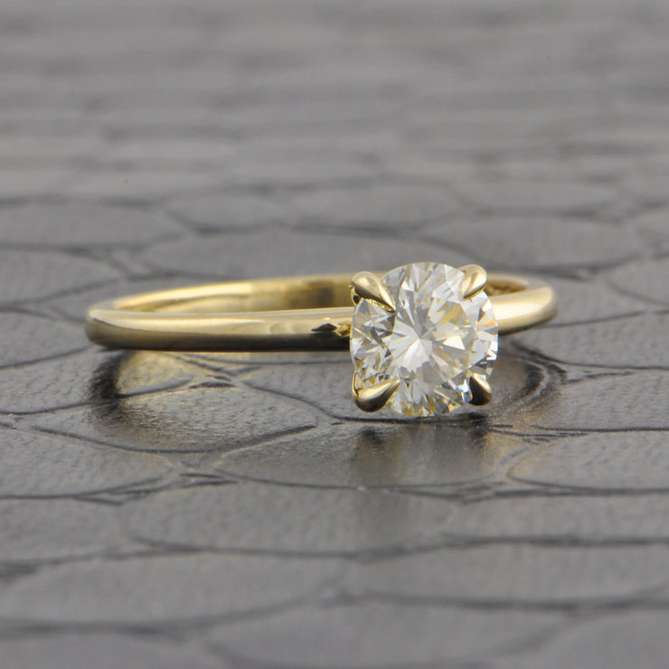 GIA 1.03 ct. I-SI1 Round Brilliant Cut Diamond Engagement Ring