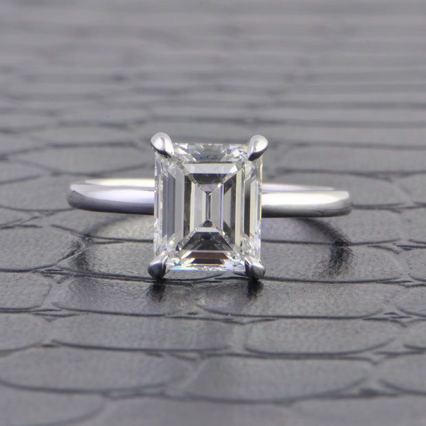 GIA 2.53 ct. G-VS1 Emerald Cut Diamond Engagement Ring