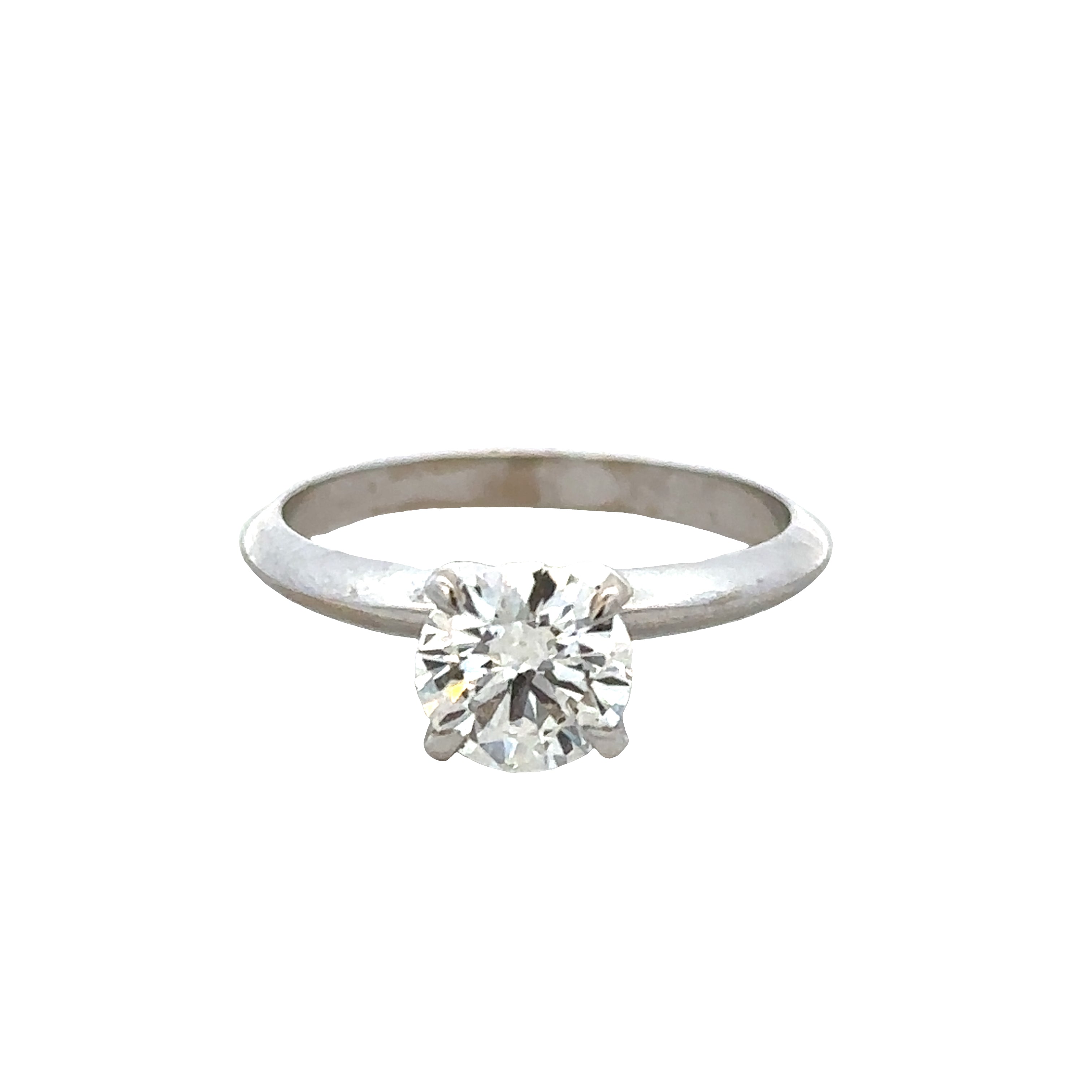 14k White Gold 1.01ct GIA Diamond Solitaire Engagement Ring – Size 5.75