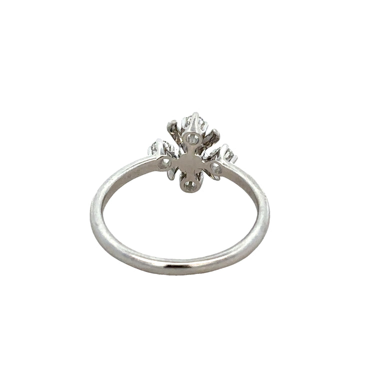 Tiffany Schlumberger Diamond Ring in Platinum