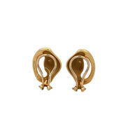 Vintage 1980s Tiffany & Co. Abstract Open Oval Clip-on Earrings