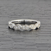 Diamond Wedding Band in White Gold