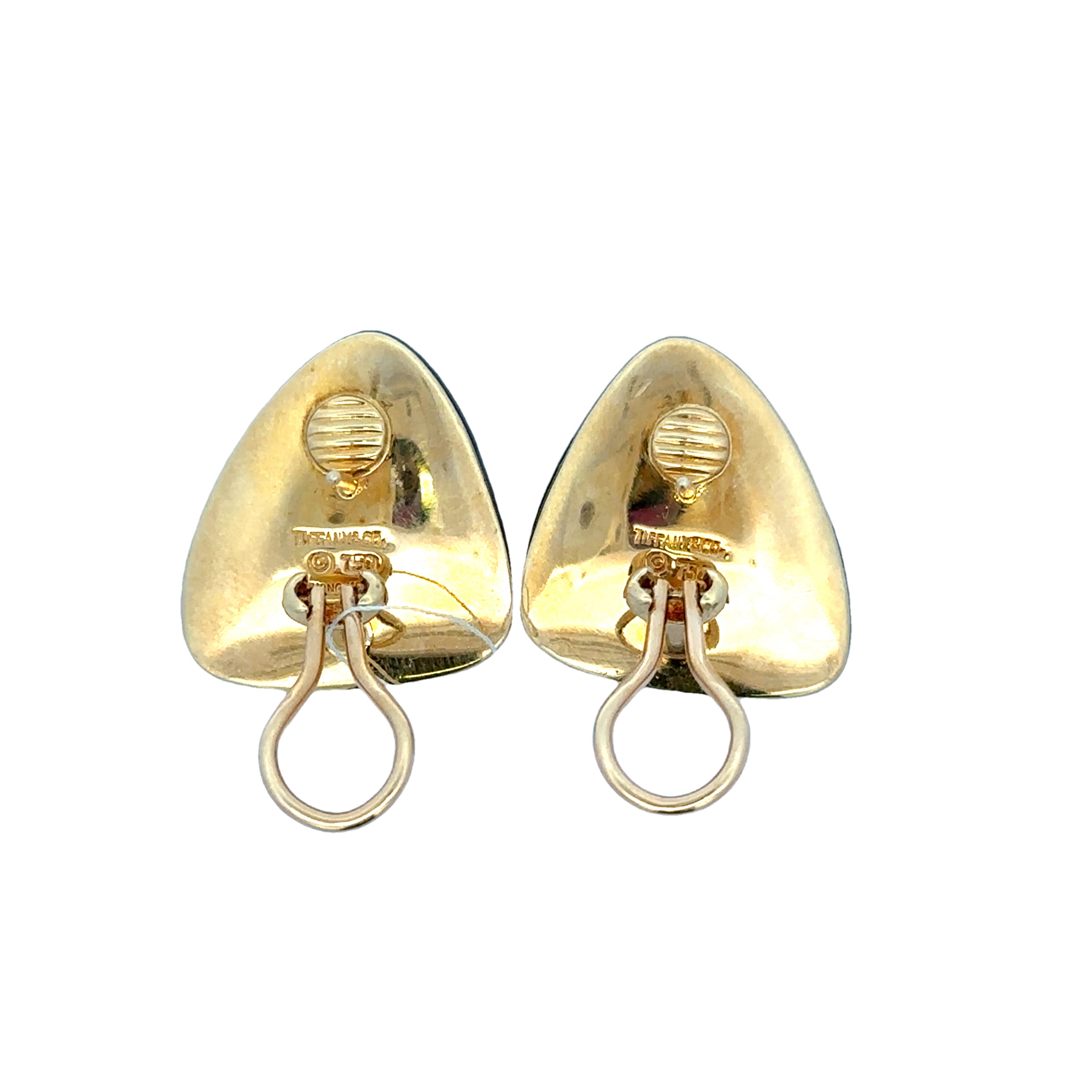 Vintage Tiffany & Co. Onyx and Mother of Pearl Earrings