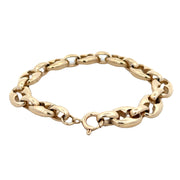 Heavy 8" Mariner Link Bracelet in Yellow Gold