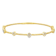 Flexible Diamond Bracelet in Yellow Gold