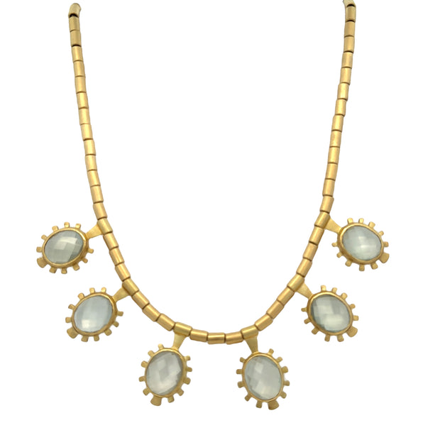 Orthoclase Necklace in 18k Yellow Gold