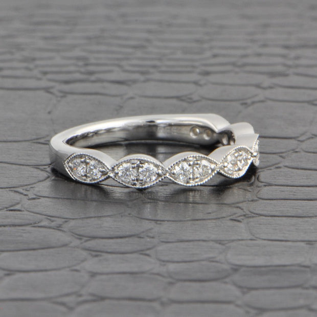 Diamond Wedding Band in White Gold