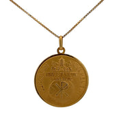 Vintage Italian Vatican II Coin Pendant Necklace