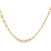 Vintage Fancy Link Chain Necklace in 18k Yellow Gold