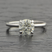 GIA 1.55 ct. Round Brilliant Cut Diamond Engagement Ring in White Gold