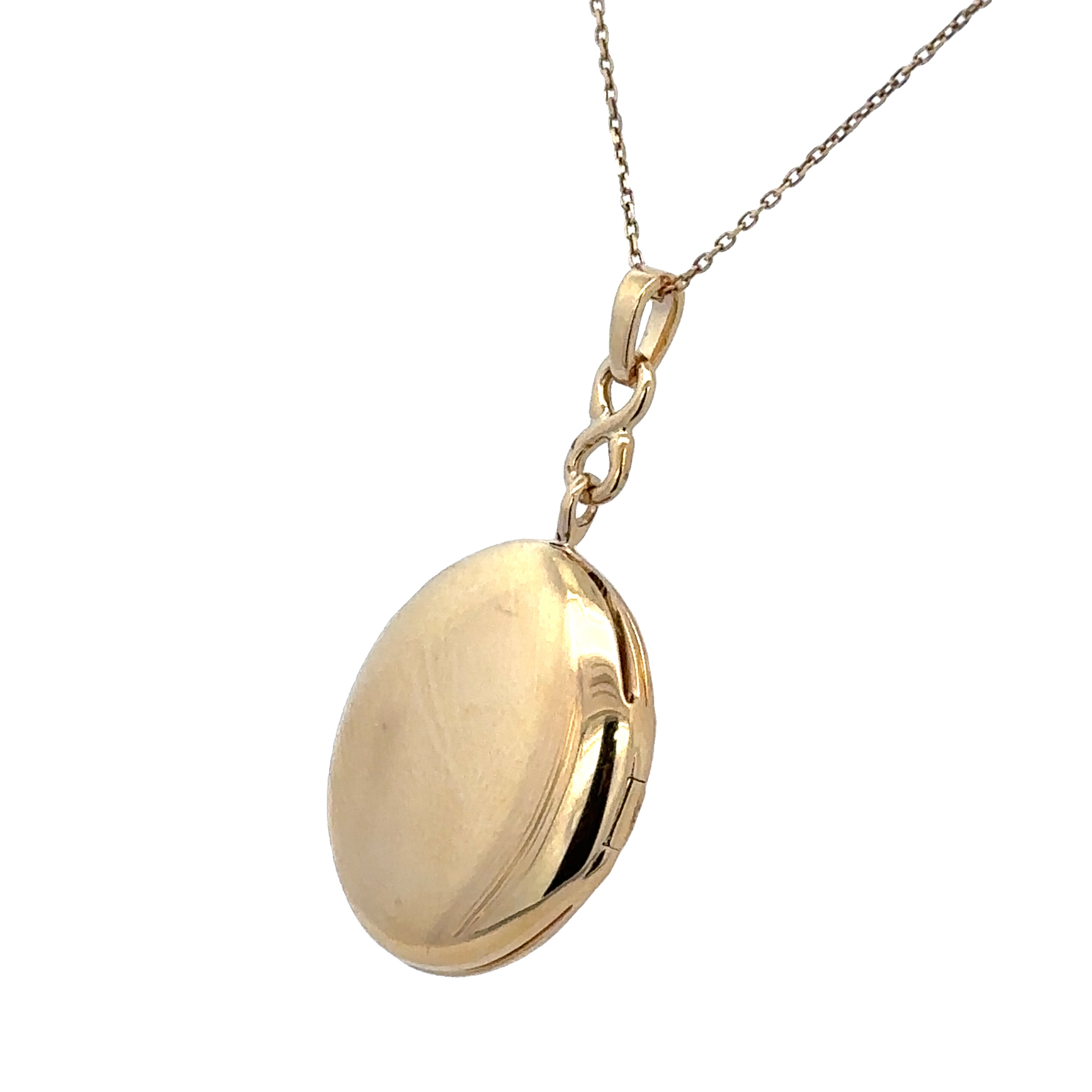 Estate Monica Rich Kosann Rose Cut Diamond Oval Locket in 18k Yellow Gold