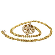 Statement Openwork Diamond Amulet Pendant in 18k Yellow Gold