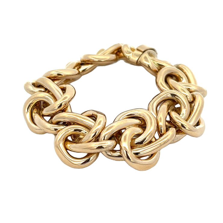 Statement Knot Bracelet in 18k Yellow Gold
