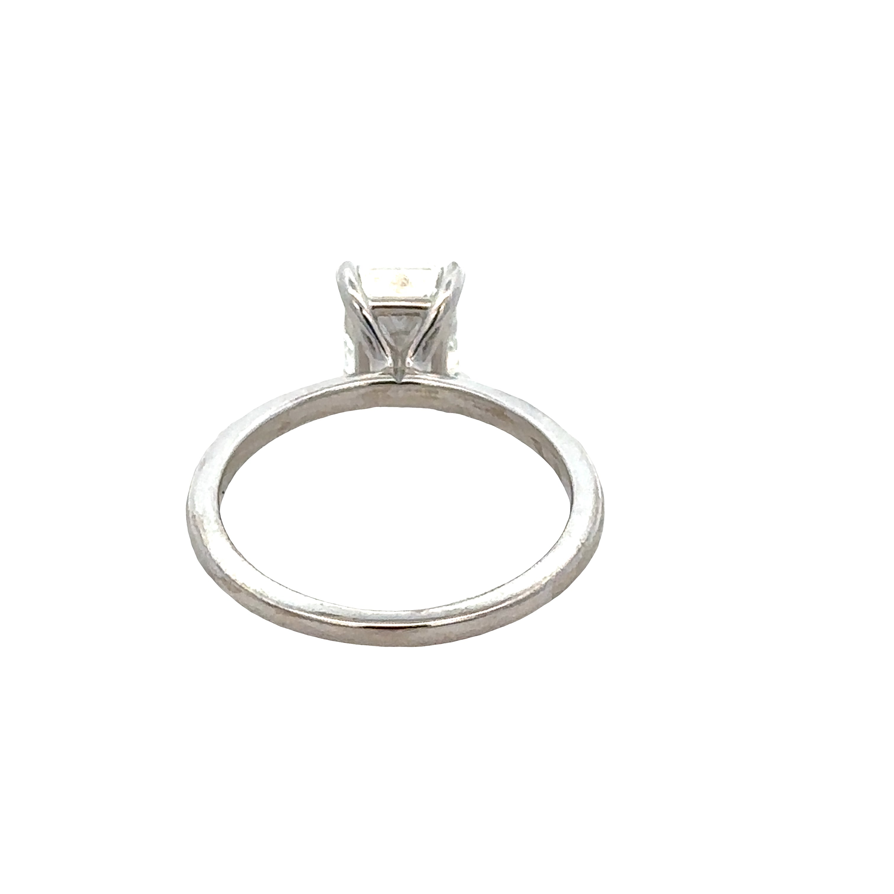 14k White Gold 1.50ct GIA Radiant Cut Diamond Engagement Ring – Size 7