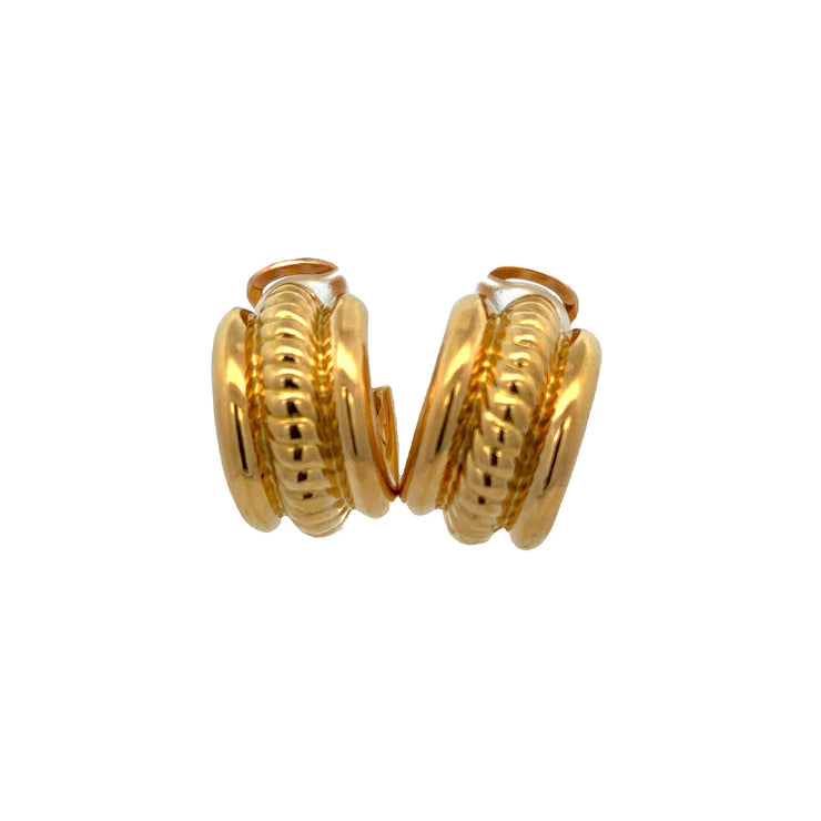 Fashion Hoops in 18k Yellow Gold