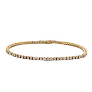 2.12 CTW Diamond Tennis Bracelet in Yellow Gold