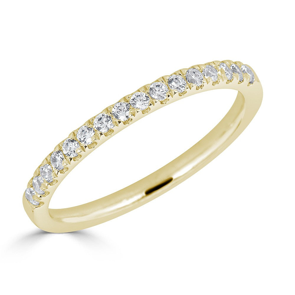 Diamond Wedding Band in 14K Yellow Gold