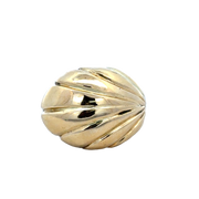 Domed Shell Ring in 18k Yellow Gold