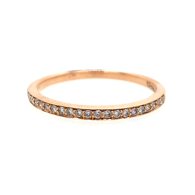 Diamond Band in Rose Gold