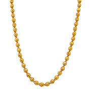 Ornate 24K Gold Bead Necklace