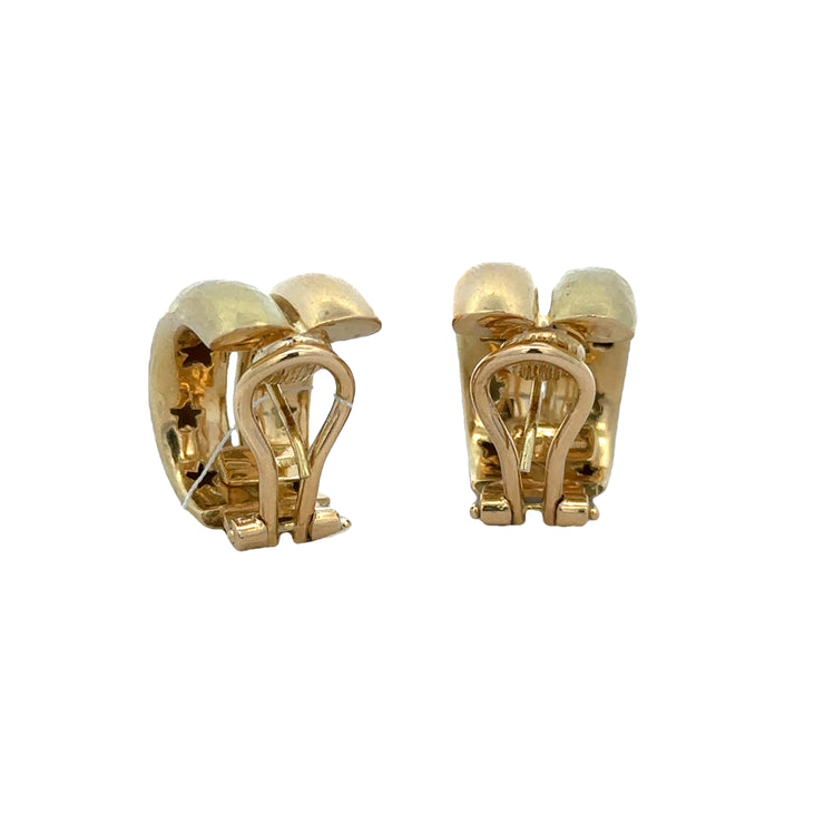 Statement 18k Yellow Gold Huggie Earrings by H. Stern