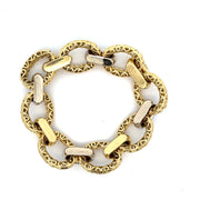 Chunky Two Tone Diamond Open Link by Charles Krypell