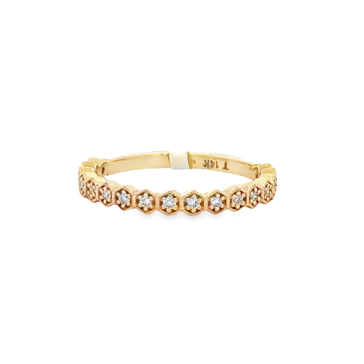 Diamond Wedding Band in Yellow Gold