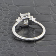 GIA 1.50 ct. Emerald Cut Diamond Engagement Ring in White Gold