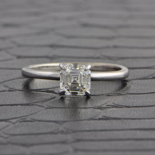 GIA 1.01 ct. Asscher Cut Diamond Engagement Ring