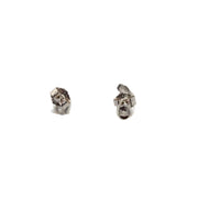 Pear Cut Diamond Stud Earrings in White Gold