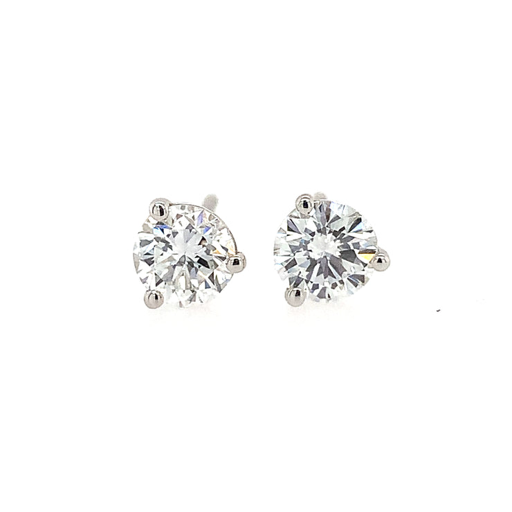 .86 CTW Diamond Stud Earrings in White Gold