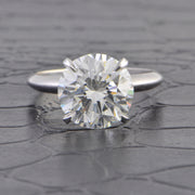 GIA 4.04 ct. I-VV2 Round Brilliant Cut Diamond Engagement Ring