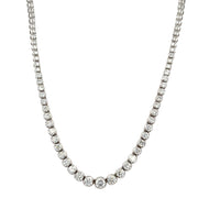 6.43 CTW Diamond Riviera Necklace in White Gold
